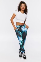 Thumbnail for your product : Forever 21 Lightning Print Drawstring Joggers