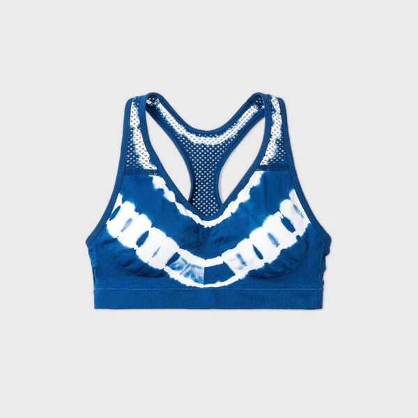 Maidenform Girl' Tie-Dye Sport Bra - Navy Blue M - ShopStyle