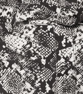Thumbnail for your product : ATTICO Virgi python-print cotton miniskirt