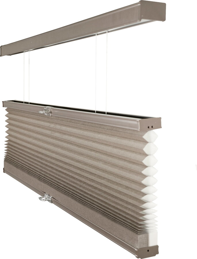Chicology Cordless Top Down Bottom Up Light Filtering Cellular Shade Barnwood 35.75"W x 72"H