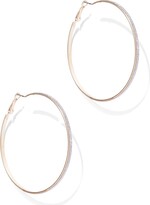 Thumbnail for your product : New York and Company Goldtone Glitter Hoop Earring