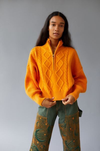 Orange Cable Knit Sweater | Shop the world's largest collection of 