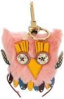 Thumbnail for your product : Burberry Mavis the Owl Shearling and Leather Charm