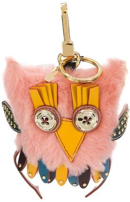 Burberry Mavis the Owl Shearling and Leather Charm