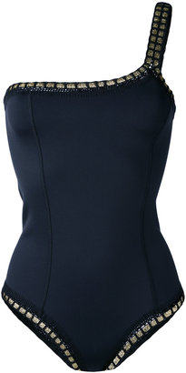 Kiini Cha Cha one shoulder swimsuit - women - Nylon/Polyester/Spandex/Elastane - S