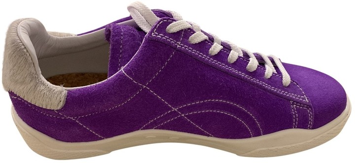 purple suede trainers