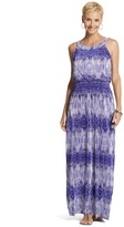 Thumbnail for your product : Chico's Purple Ikat Pleated Maxi Dress