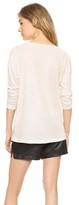 Thumbnail for your product : Alexander Wang T by Lightweight Low Neck Long Sleeve Tee