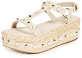 Thumbnail for your product : Stuart Weitzman Be Raffia Flatform Sandals