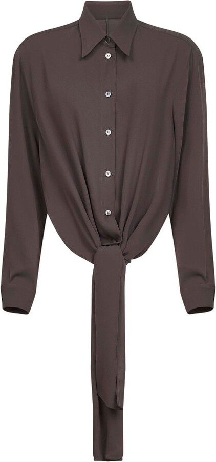 MM6 MAISON MARGIELA Long-Sleeved Straight Hem Shirt
