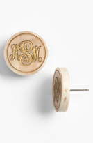 Thumbnail for your product : Moon and Lola 'Chelsea' Medium Personalized Monogram Stud Earrings