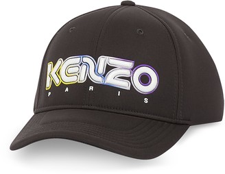 Kenzo Black Cotton Kombo Neoprene Baseball Cap