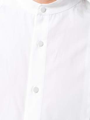 Maison Flaneur mandarin-collar asymmetric shirt