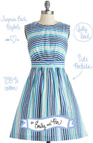 Thumbnail for your product : Emily And Fin Too Much Fun Dress in Blue Sea Stripes
