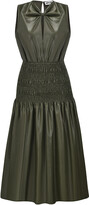 Thumbnail for your product : Amy Lynn Lucinda Green Faux Leather Dress