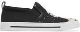 Thumbnail for your product : Marc by Marc Jacobs Bea On A Mission Printed Canvas Slip-On Sneakers