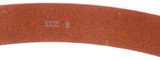 Michael Kors Leather Buckle-Embellished Belt