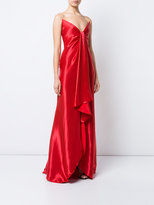 Thumbnail for your product : Oscar de la Renta draped hi-low gown