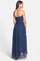Thumbnail for your product : JS Boutique Strapless Ruched Chiffon Dress