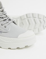 Thumbnail for your product : Palladium Pallakix Hi flat ankle boots in grey