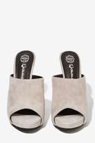 Thumbnail for your product : Jeffrey Campbell Robert's Suede Mule - Gray