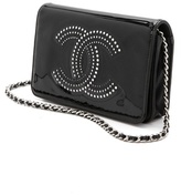 Thumbnail for your product : WGACA What Goes Around Comes Around Vintage Chanel Black Patent Chain Wallet