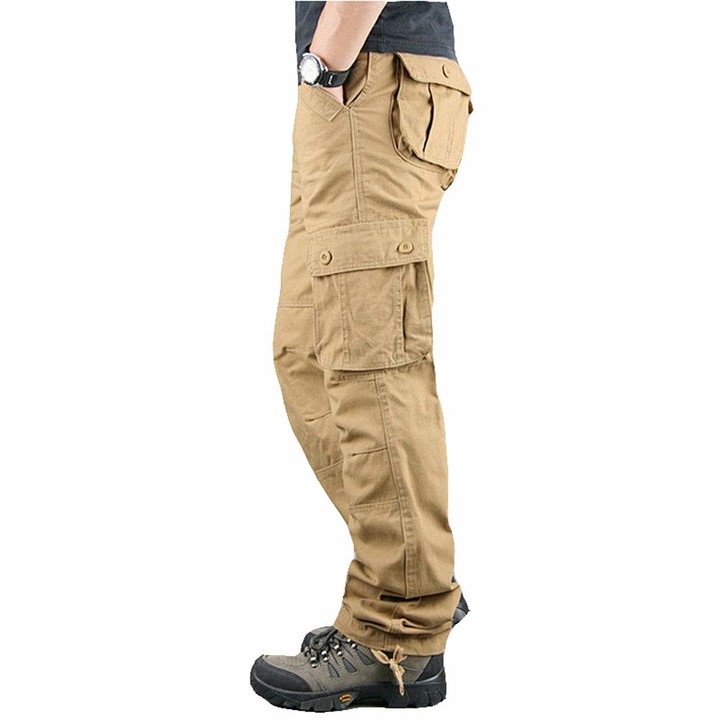 lilychan Men's Lightweight Cargo Trouser Army Combat Work Trouser Casual  Pants with 6 Pocket (36 - ShopStyle