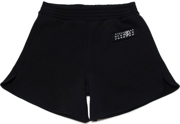 MM6 MAISON MARGIELA Kids Numeric Logo Patch Track Shorts