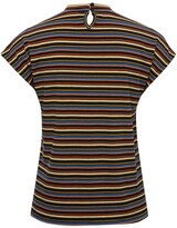 Thumbnail for your product : M&Co Stripe high neck rib t-shirt