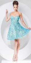 Thumbnail for your product : Tony Bowls Le Gala A-line Floral Mini Prom Gown