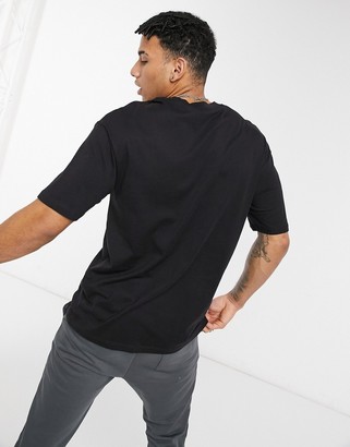 Jack and Jones Core boxy t-shirt in black - ShopStyle