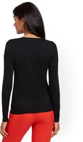 Thumbnail for your product : New York & Co. Jeweltone-Button Chelsea Crewneck Cardigan