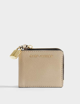 Marc Jacobs The Grind Snap Wallet in Light Slate Cow Leather