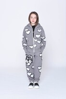 Thumbnail for your product : Givenchy Kids Heart-print jersey zip-up hoodie
