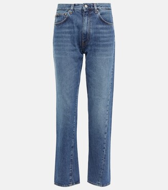 Totême Mid-rise twisted-seam straight jeans