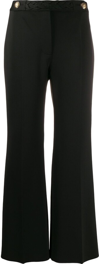 cropped flared trousers