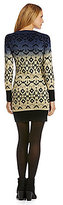 Thumbnail for your product : Jessica Simpson Ombre Jacquard Sweater Dress