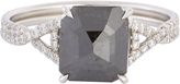 Thumbnail for your product : Monique Péan Rose-Cut Black Diamond & Platinum Ring-Colorless
