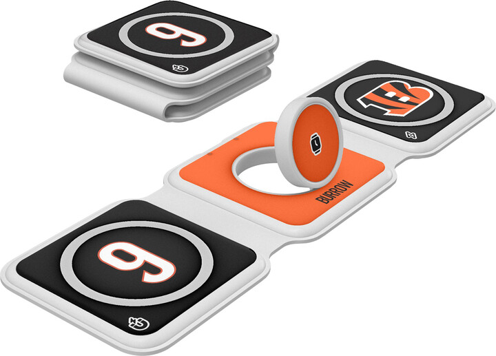 Keyscaper Joe Burrow Cincinnati Bengals 3-in-1 Foldable Charger