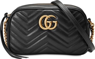 Gucci Gg Marmont Leather Camera Bag