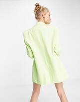 Thumbnail for your product : Bershka oversized blazer in lime