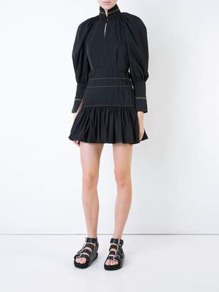 Ellery pleated trim fitted dress