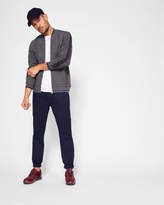 Thumbnail for your product : Ted Baker WHATTS Striped trim textured bomber jacket