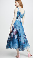 Thumbnail for your product : Marchesa Sleeveless Organza Gown with 3D Flowers