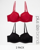 Thumbnail for your product : Marie Meili Curves Mara Two Pack Underwired Bra