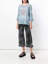 Thumbnail for your product : Avant Toi embroidered cropped trousers