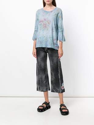 Avant Toi embroidered cropped trousers