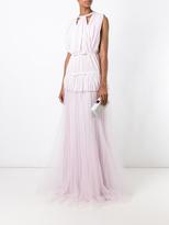 Thumbnail for your product : Giambattista Valli tulle pleated layers dress - women - Silk/Cotton/Polyamide/Viscose - 40