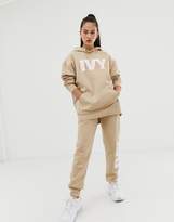 Thumbnail for your product : Ivy Park Layer Logo Hoodie In Beige