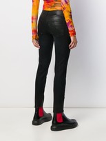 Thumbnail for your product : R 13 Low-Rise Coated Skinny Jeans